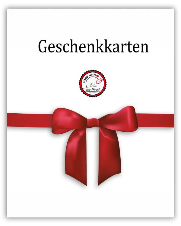 Verschenke Blumenfreude mit einer digitalen Geschenkkarte / Gutscheinkarte von Liza Floristik. Einlösbar digital oder auf dem Wochenmarkt in Gütersloh/ Berliner Platz bei Liza-Floristik